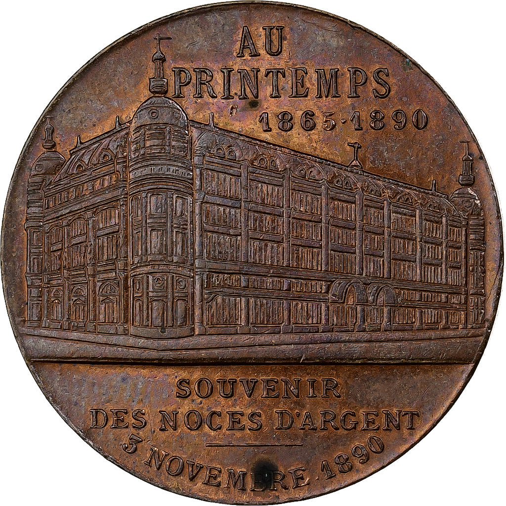 Frankreich, betaalpenning, Au Printemps, Jules Jaluzot, Paris, 1890, VZ, Bronze