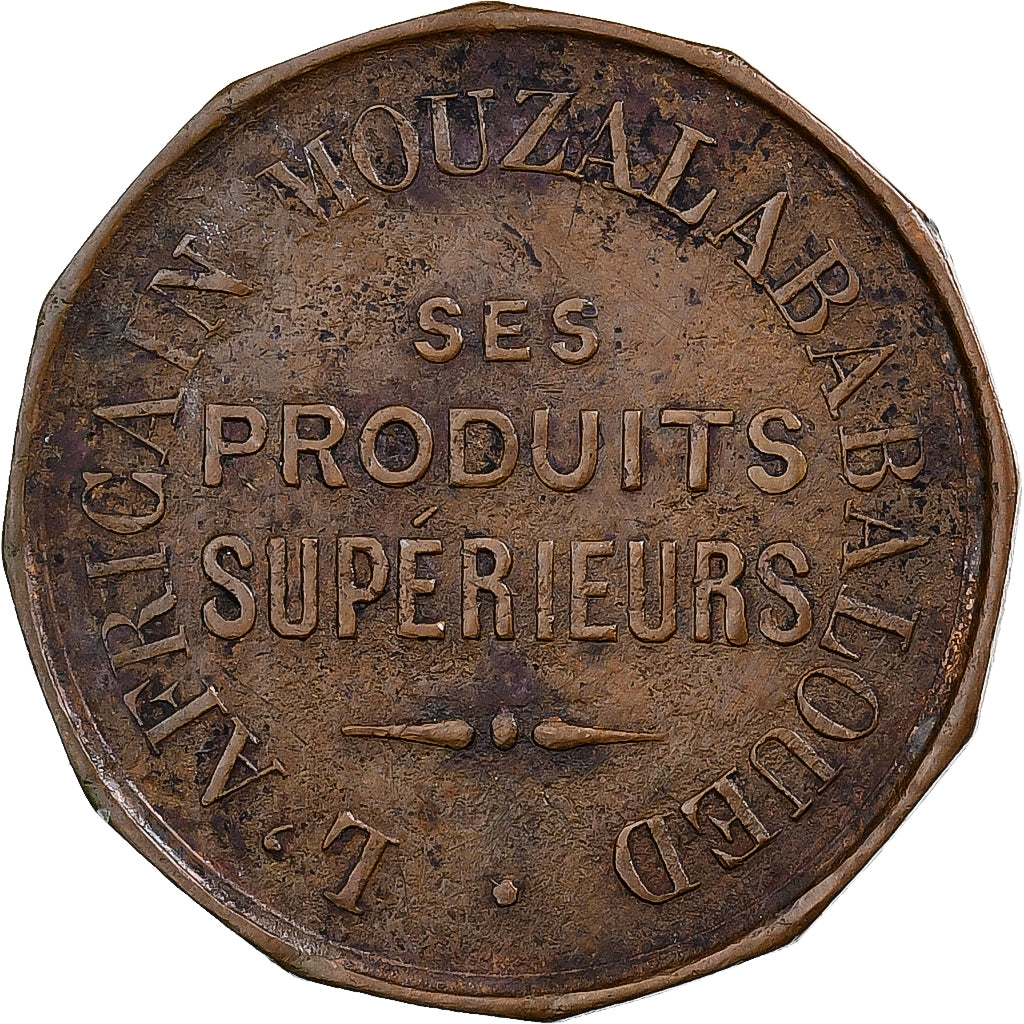 Algerije, Token, L'africain Mouzalababaloued, Jeton Publicitaire, FR+, Koper