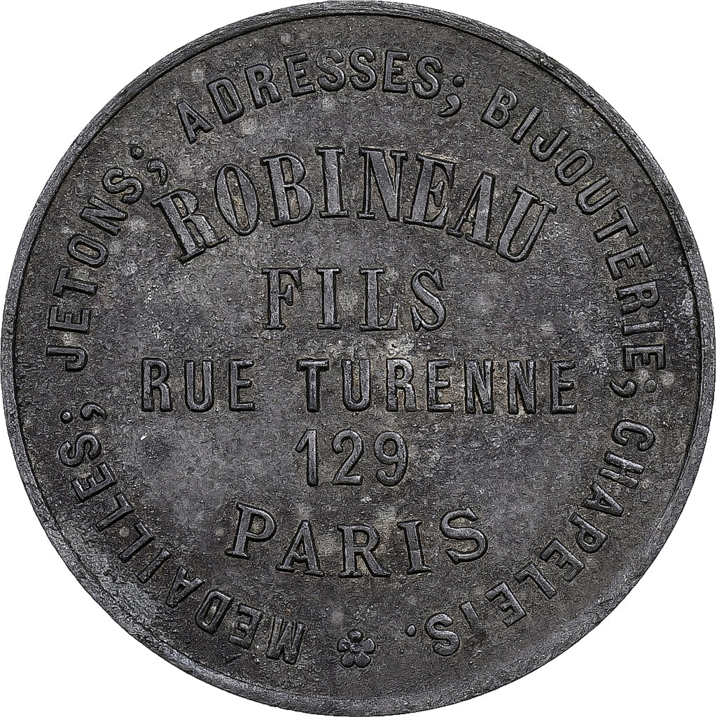 France, Jeton, Robineau Fils, Jetons et Médailles, Paris, Tin-Zinc, TTB