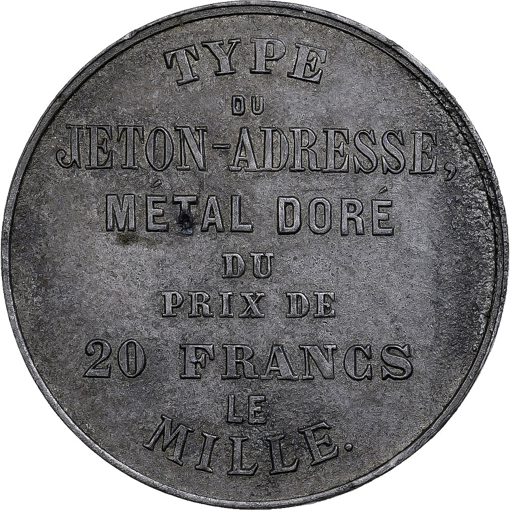 France, Jeton, Robineau Fils, Jetons et Médailles, Paris, Tin-Zinc, TTB