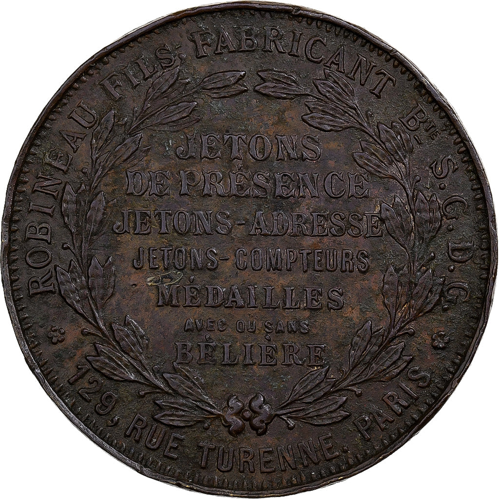Frankreich, Wertmarke, Robineau Fils, Jetons et Médailles, Paris, Kupfer, SS