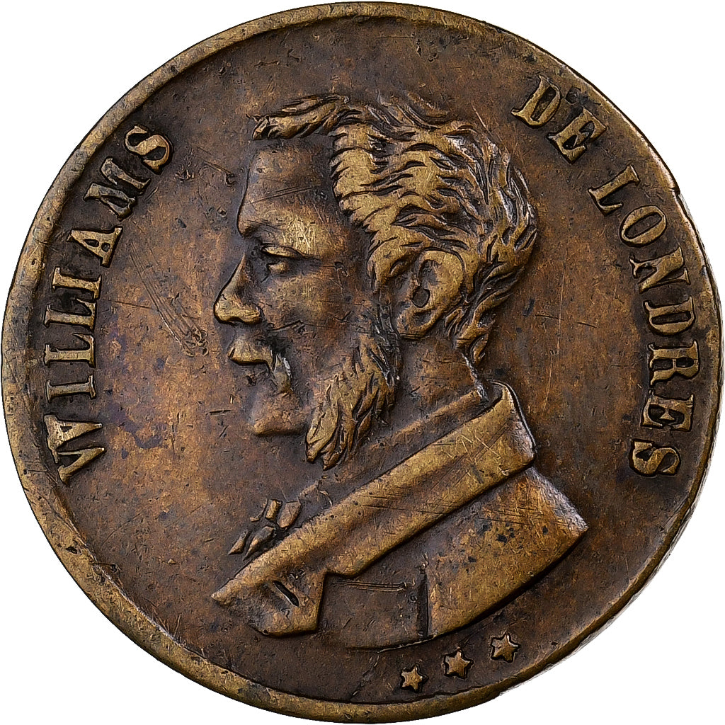 Francia, zeton, Williams de Londres, Hommage à l'Industrie, Garantie 2 Ans