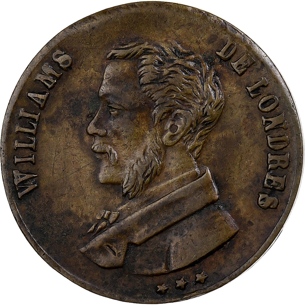 Francia, zeton, Williams de Londres, Hommage à l'Industrie, Garantie 2 Ans