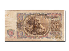 Banknot, Bulgaria, 50 Leva, 1951, EF(40-45)