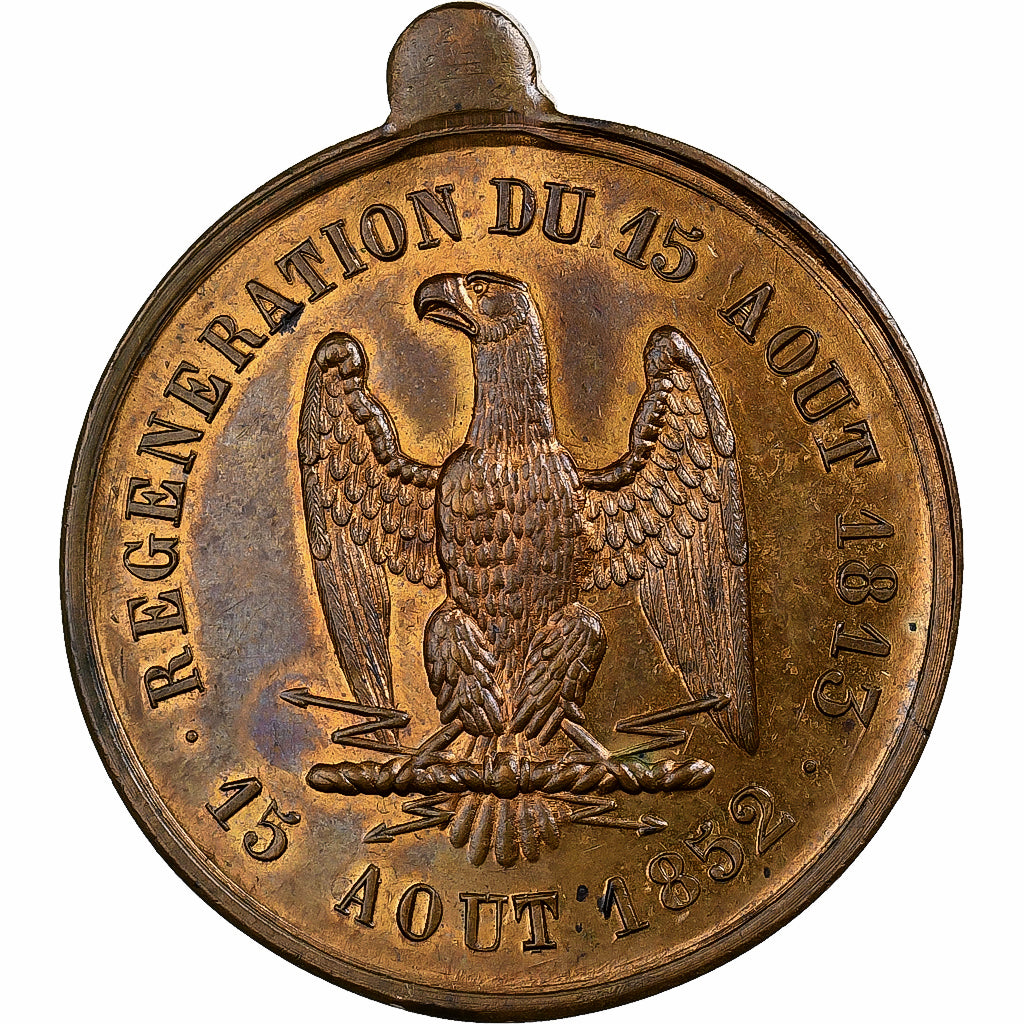 França, medalha, Louis Napoléon Bonaparte, Régénération du 15 août 1813