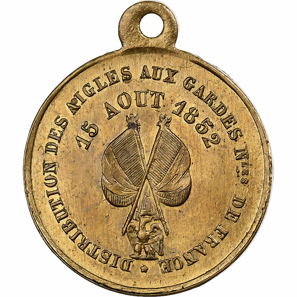 França, medalha, Louis Napoléon Bonaparte, Distribution des Aigles, 1852