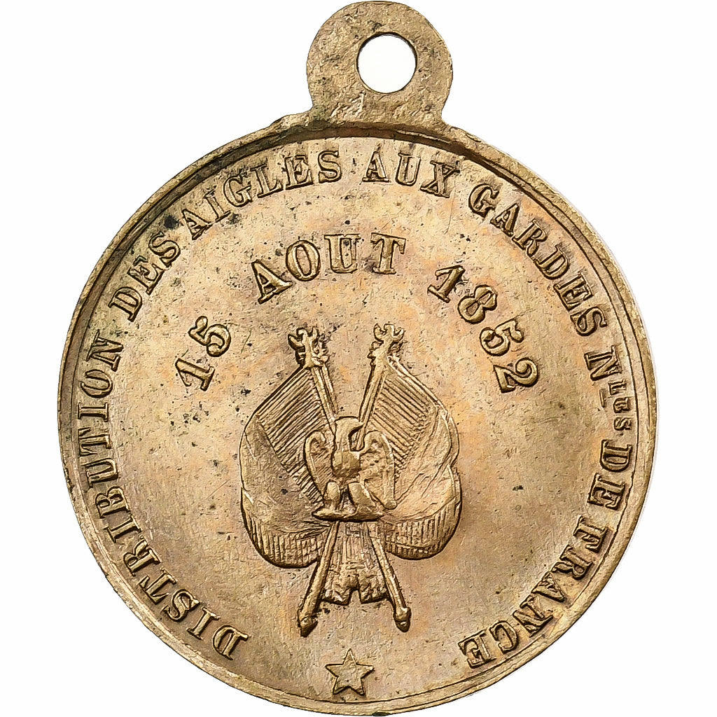 França, medalha, Louis Napoléon Bonaparte, Distribution des Aigles, 1852