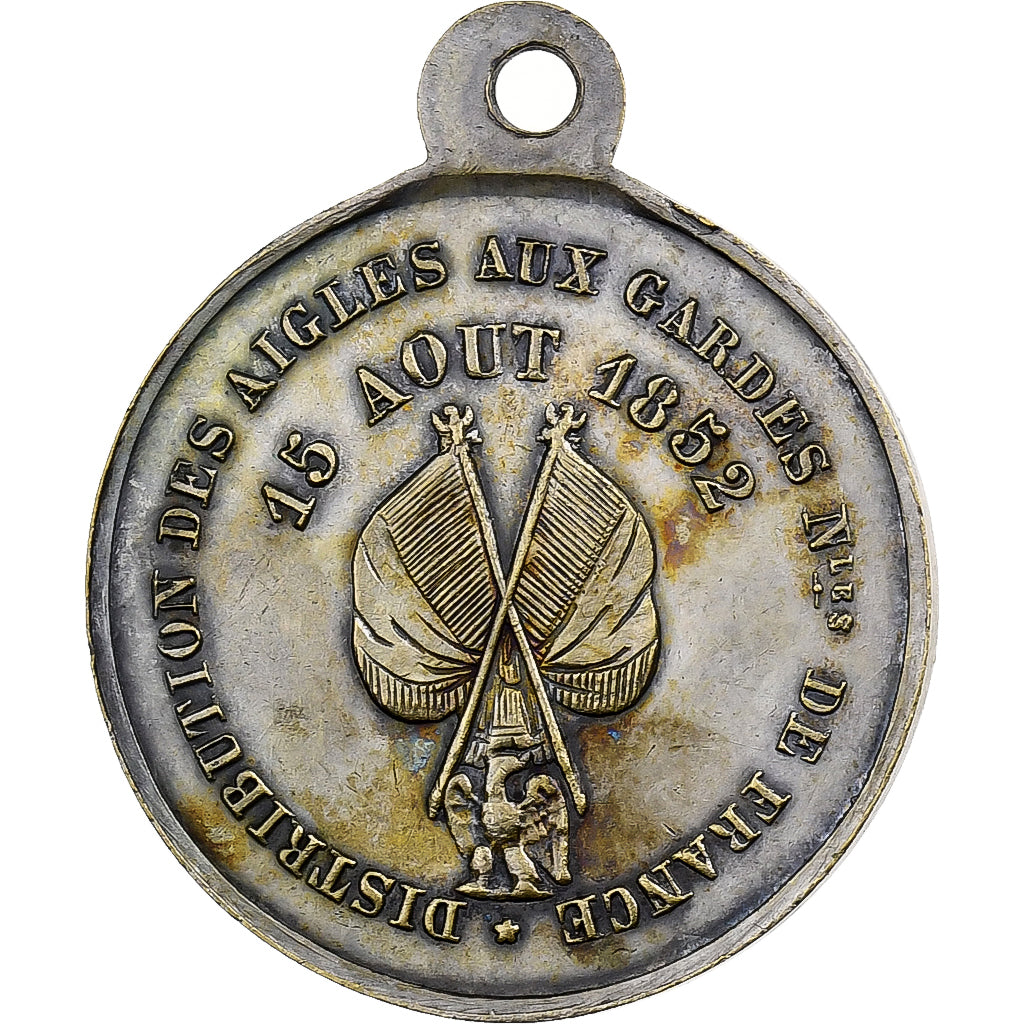 França, medalha, Louis Napoléon Bonaparte, Distribution des Aigles, 1852