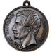 França, medalha, Louis Napoléon Bonaparte, 1ère Fête Nationale, 1852, Latão