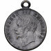 França, medalha, Napoléon III, Fête Nationale, 1853, Silvered Metal