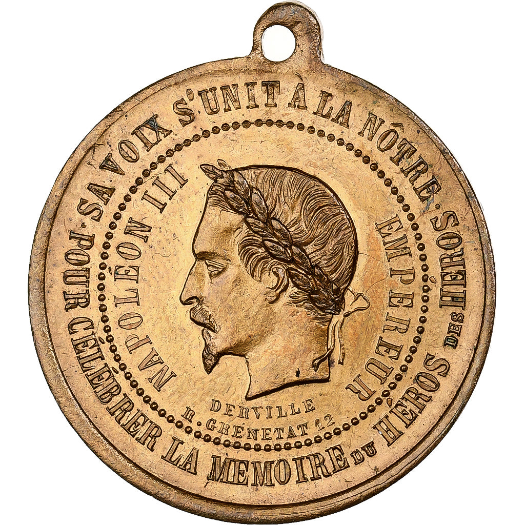 France, Médaille, Napoléon III, Médaille Commémorative des Amis Sincères