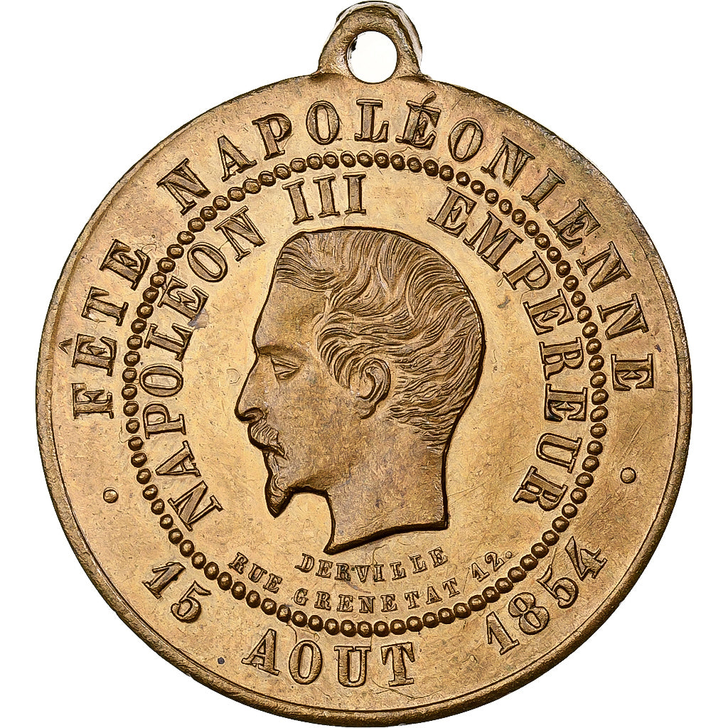 França, medalha, Napoléon III, Médaille Commémorative des Amis Sincères