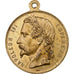 França, medalha, Napoléon III, Fêtes Impériales, 1856, Latão, AU(55-58)