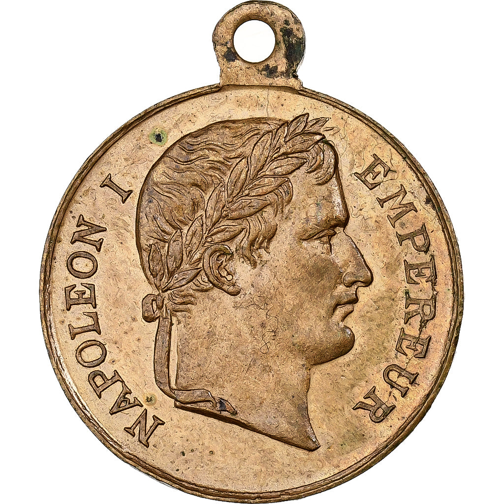 France, Médaille, Inauguration du Tombeau de Napoléon Ier, 1853, Laiton, TTB+