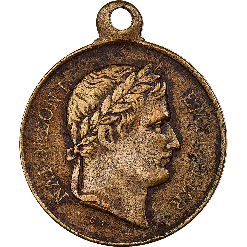 França, medalha, Inauguration du Tombeau de Napoléon Ier, Latão, Trotin