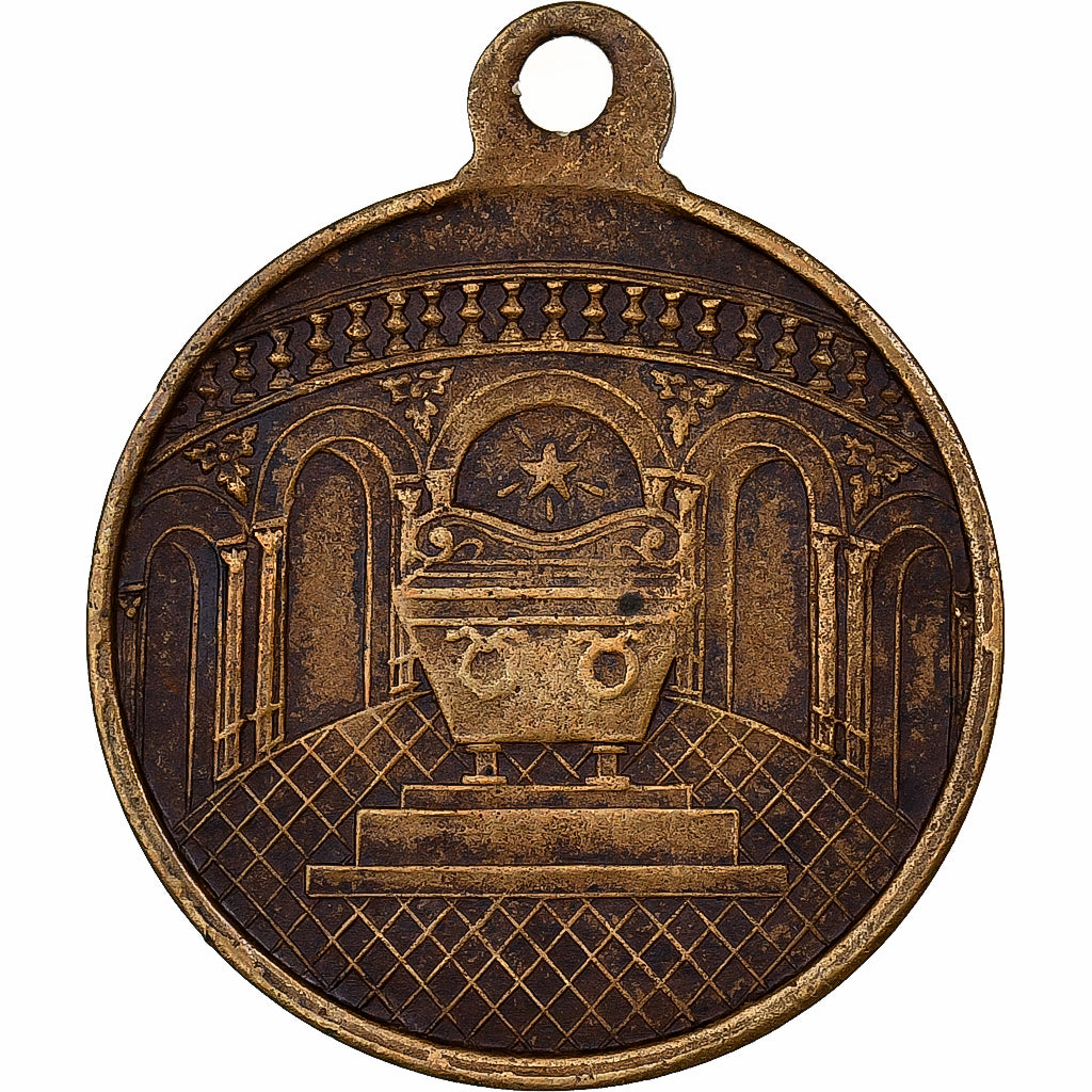 França, medalha, Inauguration du Tombeau de Napoléon Ier, Latão, Trotin