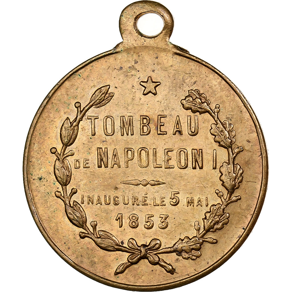 Francia, medaglia, Inauguration du Tombeau de Napoléon Ier, 1853, Ottone, BB+