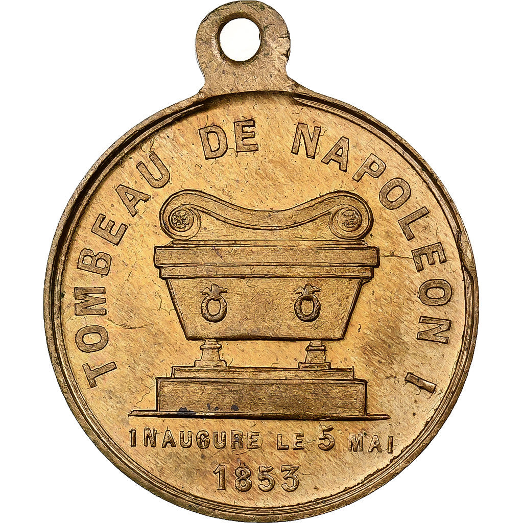 France, Medal, Inauguration du Tombeau de Napoléon Ier, 1853, Brass, Trotin