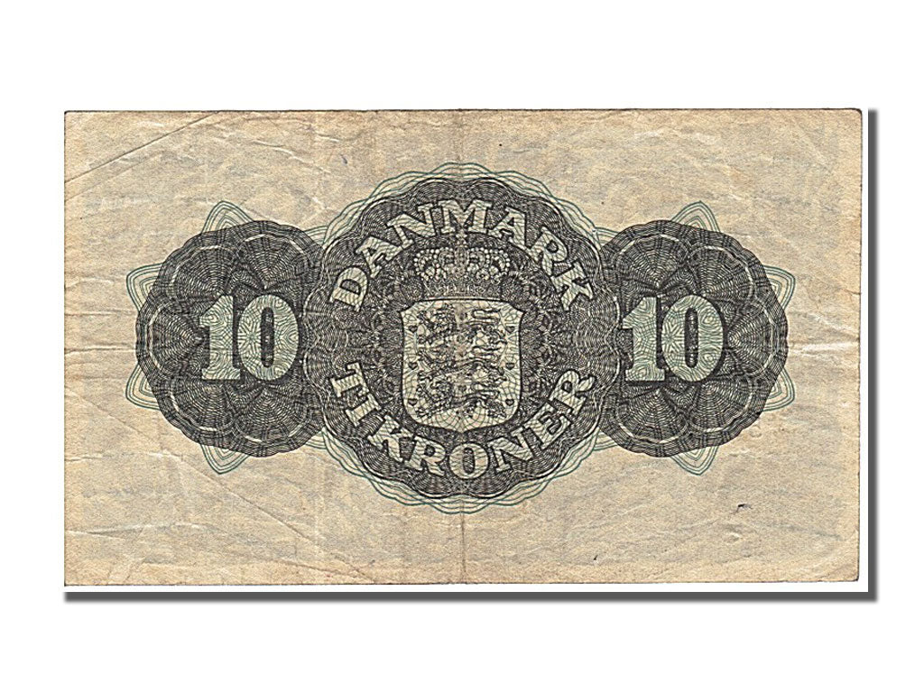 Geldschein, Dänemark, 10 Kroner, 1948, SS