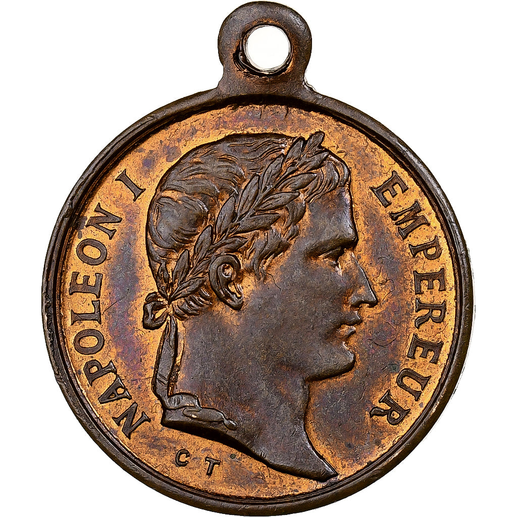 França, medalha, Inauguration du Tombeau de Napoléon Ier, 1853, Latão