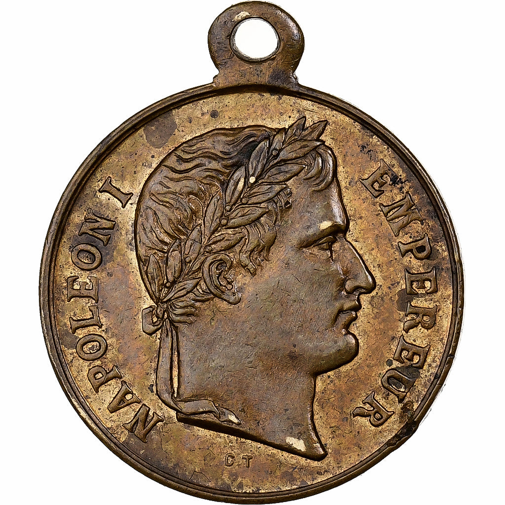 França, medalha, Inauguration du Tombeau de Napoléon Ier, 1853, Latão