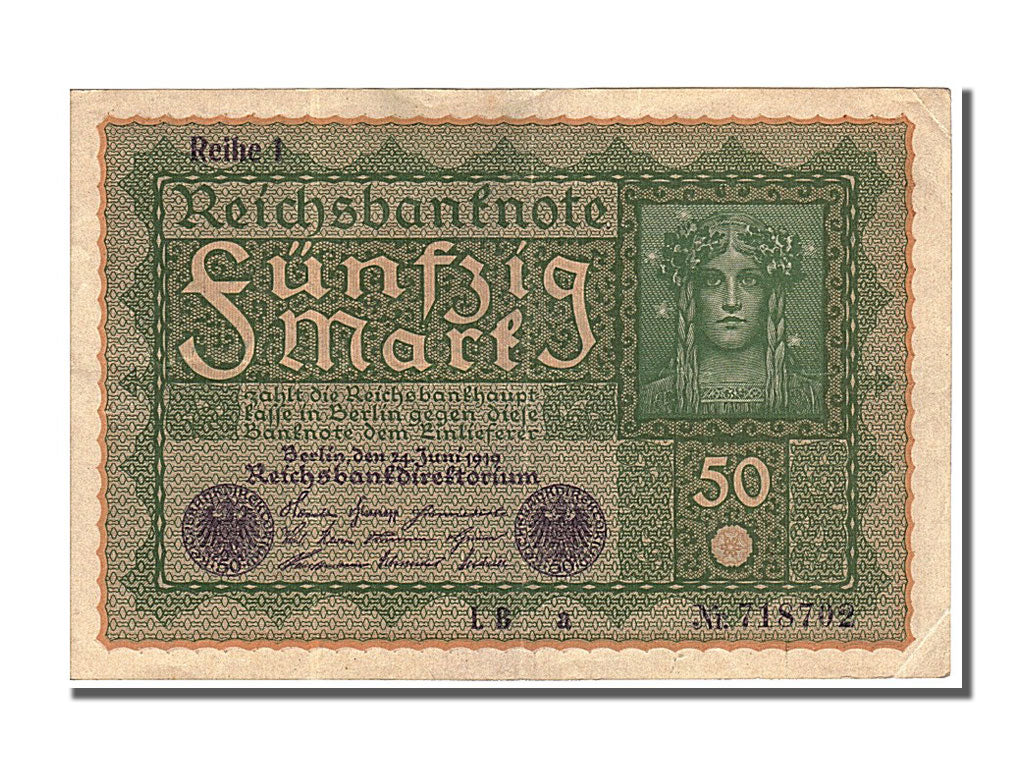 Billete, 50 Mark, 1919, Alemania, 1919-06-24, EBC