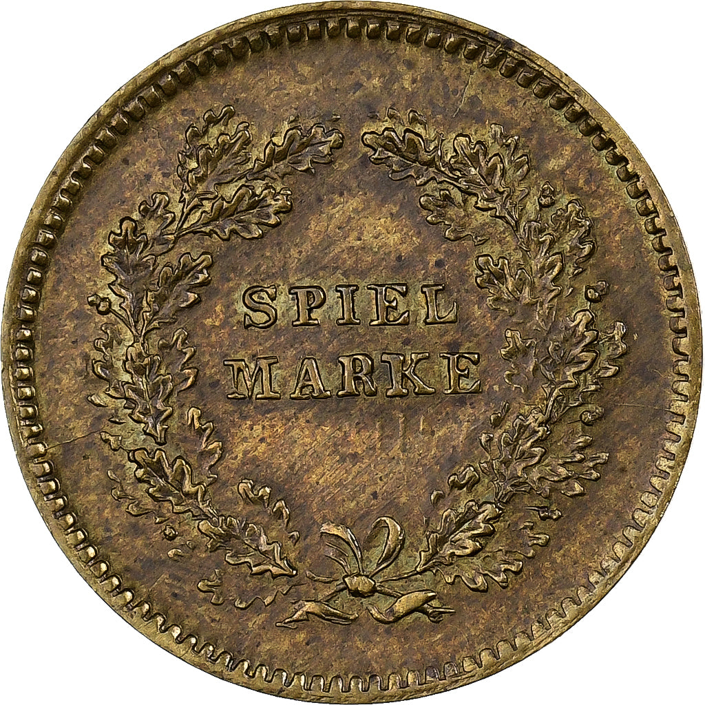 França, Token, Louis-Napoléon Bonaparte, Spiel Marke, AU(55-58), Latão