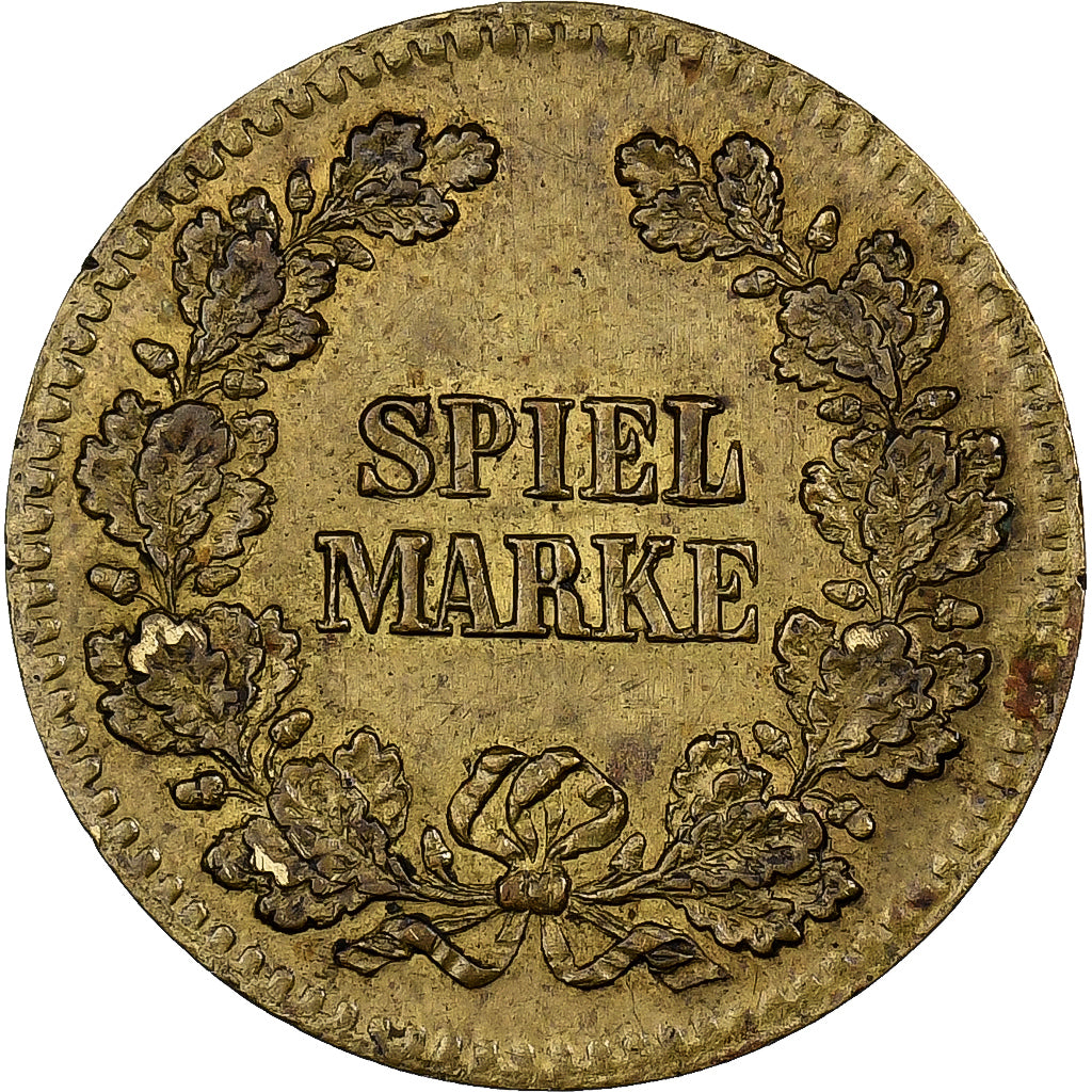 França, medalha, Jeton de jeu, Napoléon III, Kaiser d. Franzosen, Latão