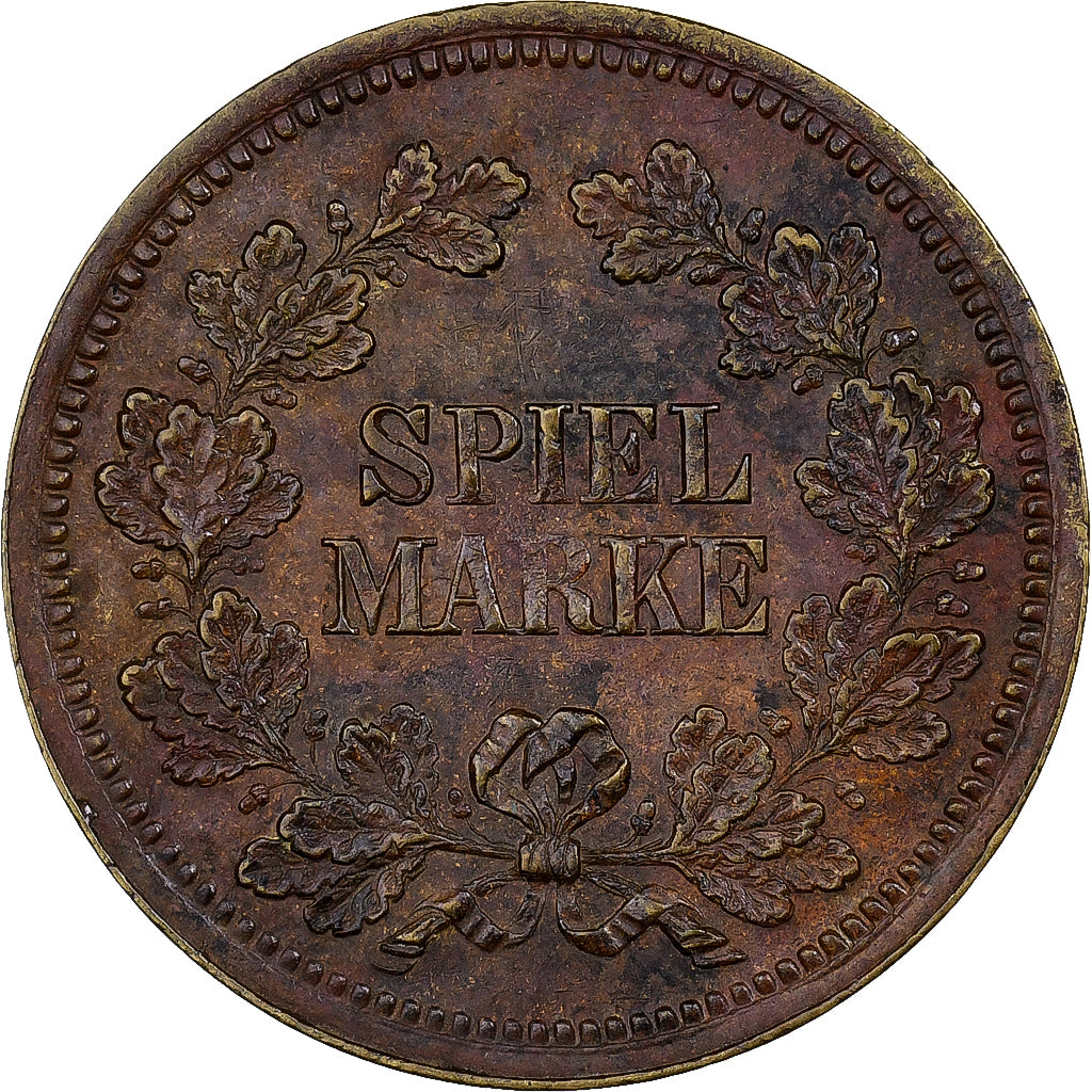 França, medalha, Jeton de jeu, Napoléon III, Kaiser d. Franzosen, Latão