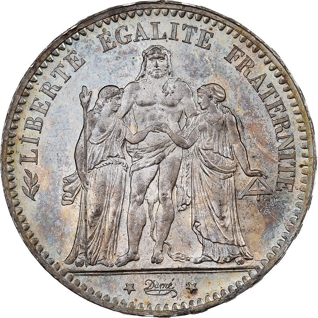 Frankreich, 5 Francs, Hercule, 1876, Paris, Silber, VZ, Gadoury:745a, KM:820.1