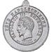 França, medalha, Napoléon III, Fêtes Impériales, Estanho, Derville