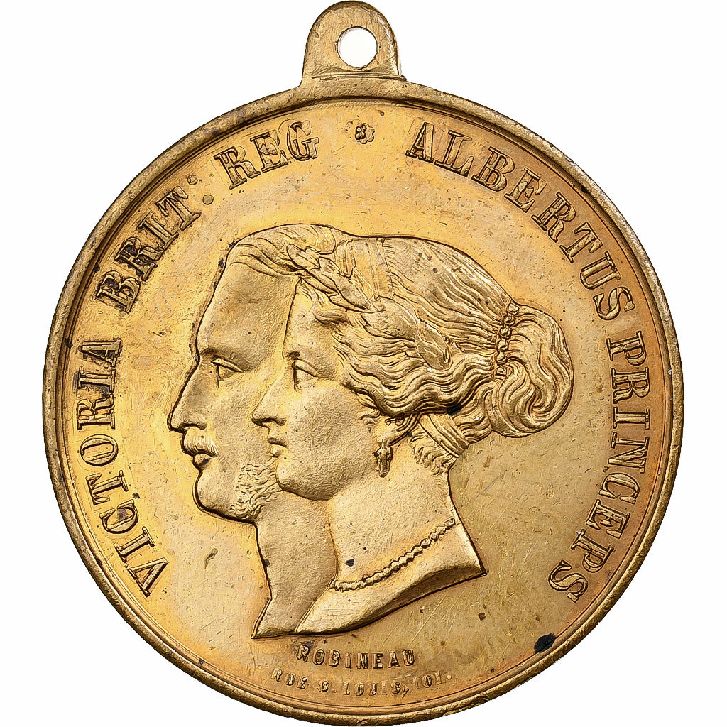 Francia, Medal, Séjour en France du couple royal britannique, History, 1855