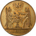France, Médaille, Napoléon III, Baptème du Prince Impérial, 1856, Laiton