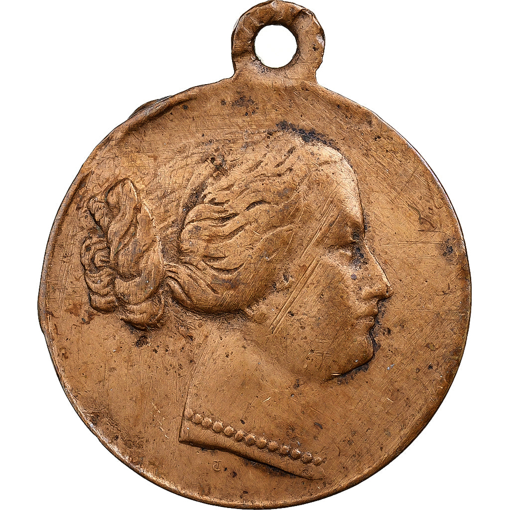 France, Médaille, Eugénie Impératrice, Laiton, TB