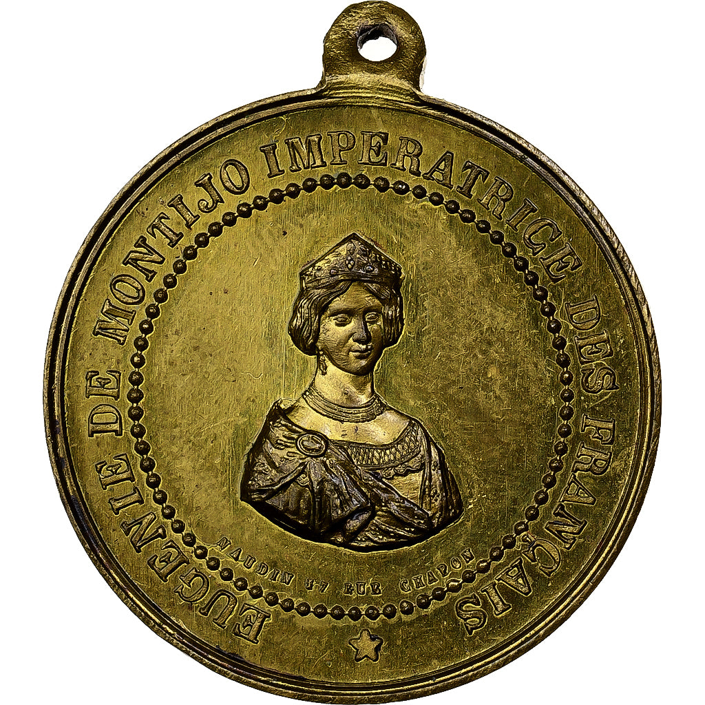 France, Médaille, Mariage de l’Empereur Napoléon III et Eugénie de Montijo
