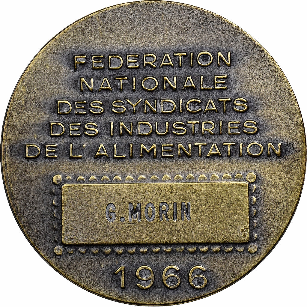 Francia, medaglia, Fédération Nationale des Syndicats de l'Alimentation, 1966