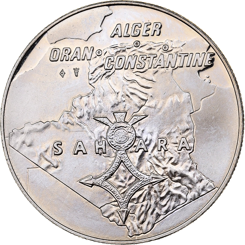 França, medalha, Hommage aux Combattants d'Algérie, Cobre-níquel, MS(63)