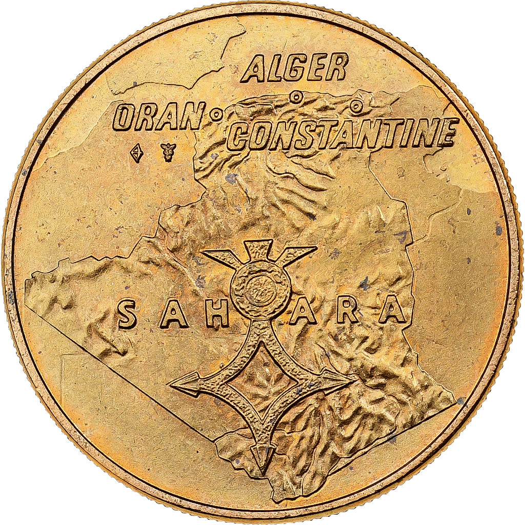France, Médaille, Hommage aux Combattants d'Algérie, Copper-Nickel Gilt, SPL