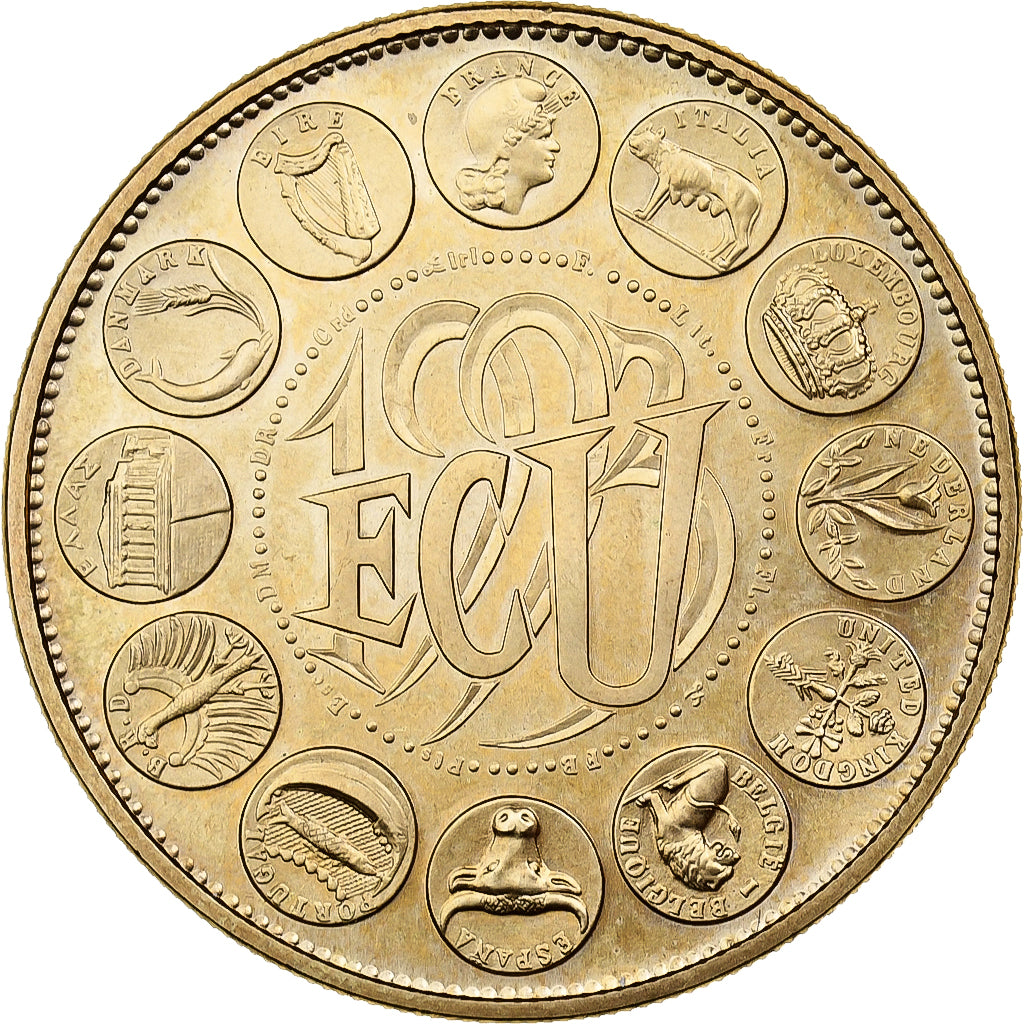 France, Médaille, Ecu Europa, Marianne, 1993, Bronze, FDC