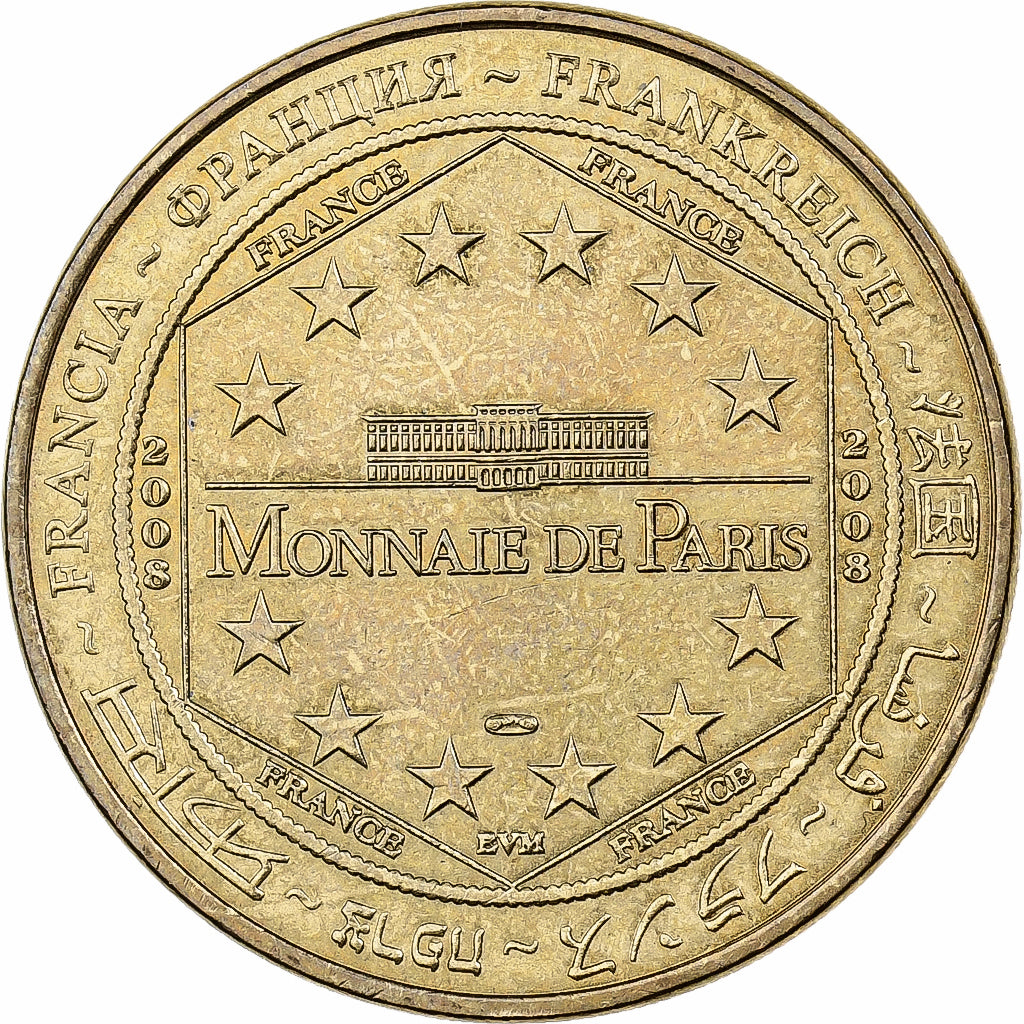 França, Token, Paris - La Tour Eiffel, 2008, Cuproníquel Alumínio, MDP
