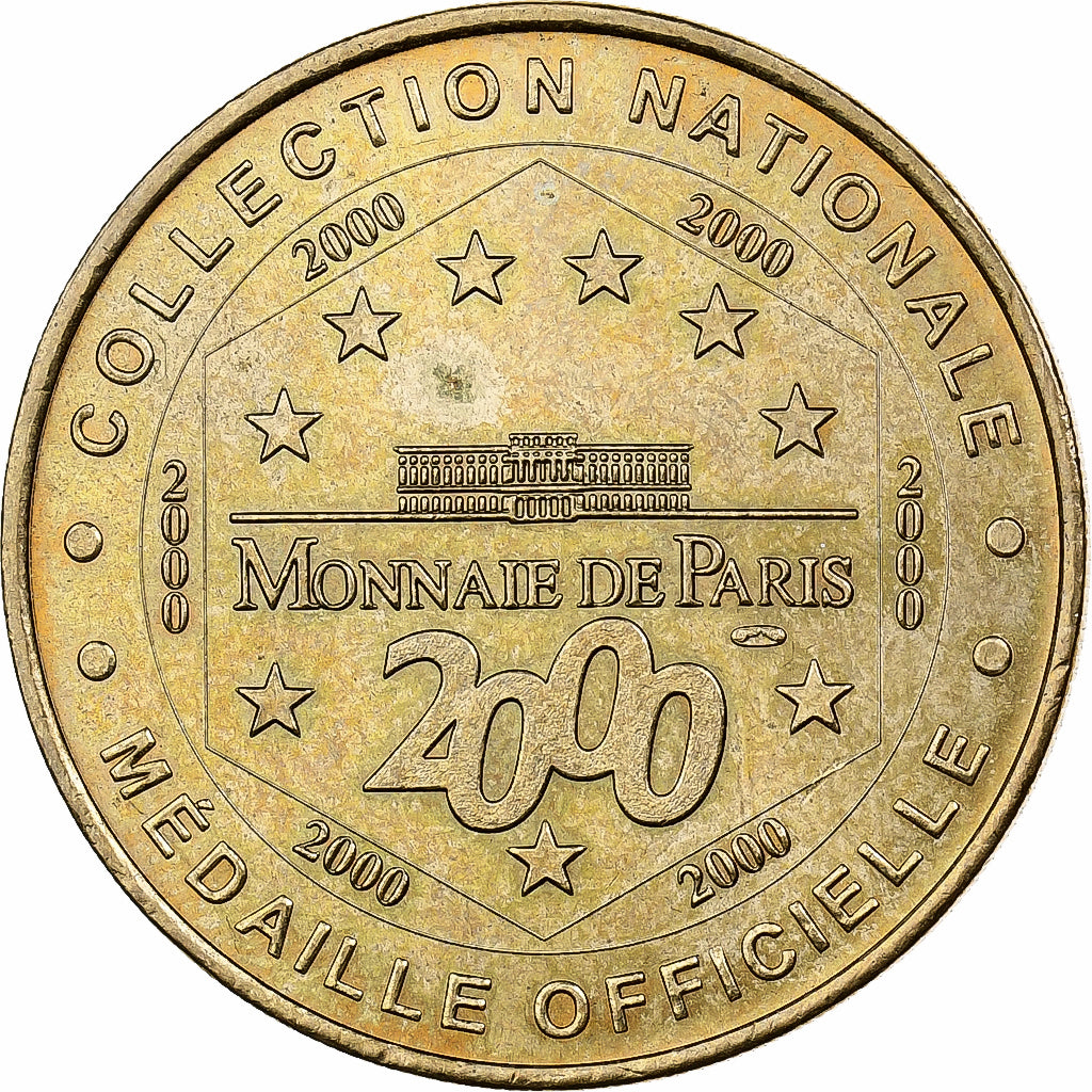 França, Token, Le Panthéon, 2000, Cuproníquel Alumínio, MDP, AU(50-53)