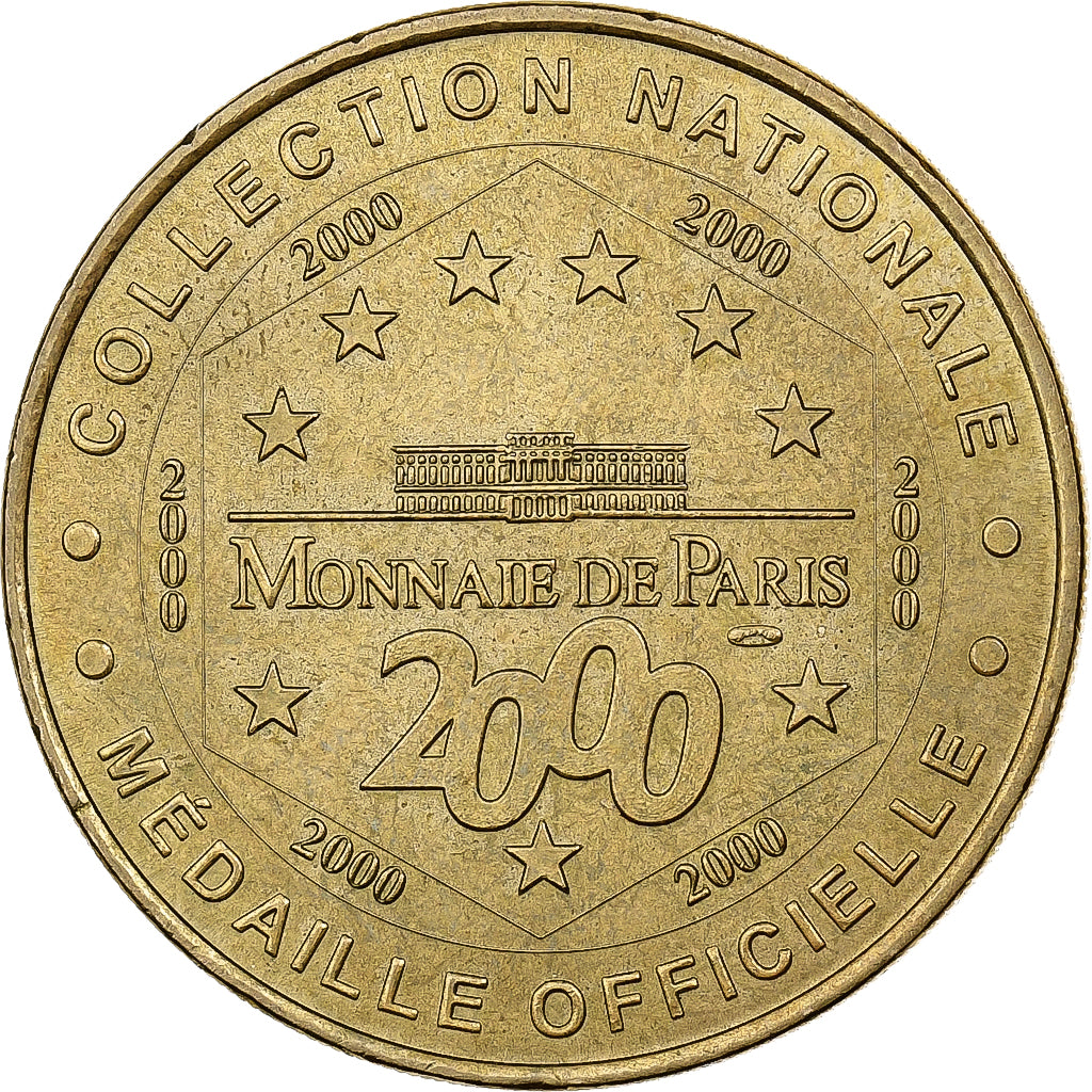 França, Token, Musée du Louvre, 2000, Cuproníquel Alumínio, MDP, AU(50-53)