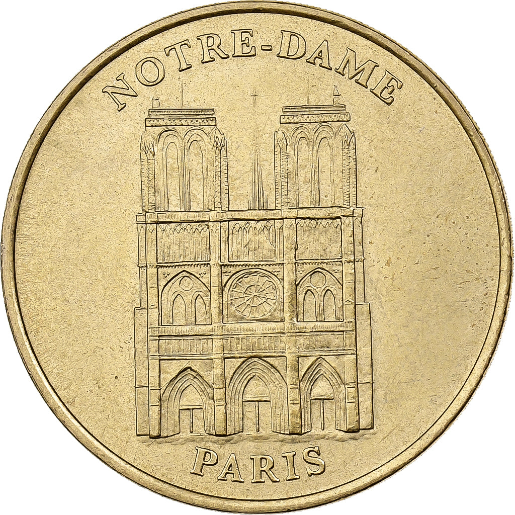 França, Token, Cathédrale Notre Dame - n° 1 -, 2000, Cuproníquel Alumínio