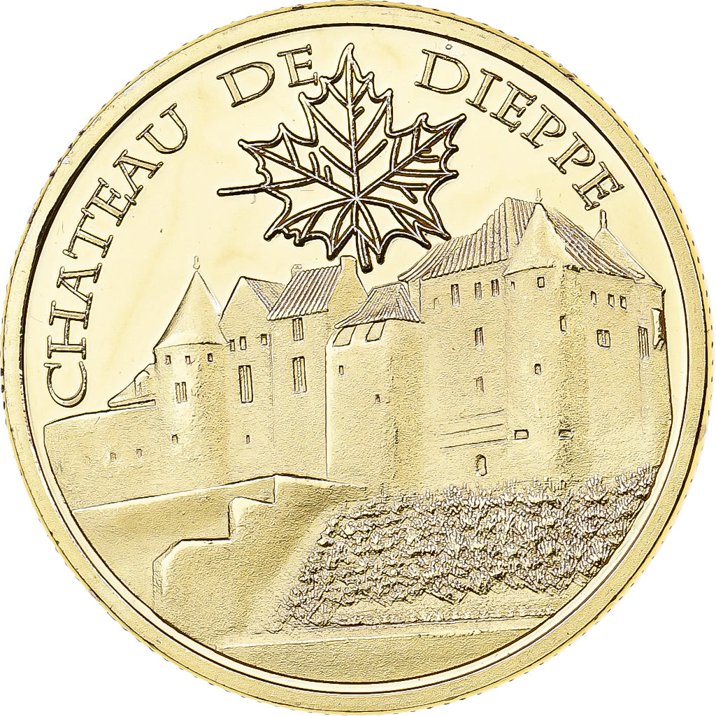 França, Token, Château de Dieppe, Cuproníquel Alumínio, AU(55-58)