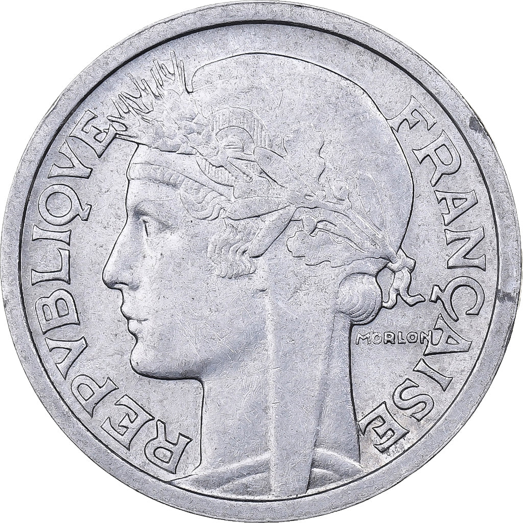 Francia, 2 Francs, Morlon, 1946, Paris, Alluminio, BB+