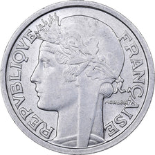 Coin, France, Morlon, 2 Francs, 1947, Beaumont le Roger, AU(55-58), Aluminum