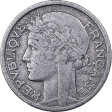 Moeda, França, Morlon, 2 Francs, 1945, Castelsarrasin, VF(30-35), Alumínio