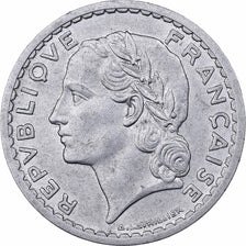 França, 5 Francs, Lavrillier, 1946, Beaumont - Le Roger, Alumínio, AU(50-53)