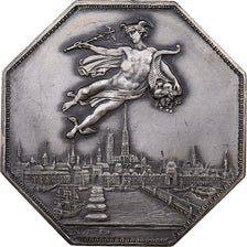 France, Token, Chambre de Commerce de Rouen, 1802, Silver, Lecomte, AU(55-58)