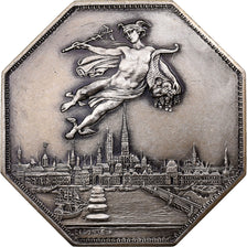 France, Token, Chambre de Commerce de Rouen, 1802, Silver, Lecomte, AU(55-58)